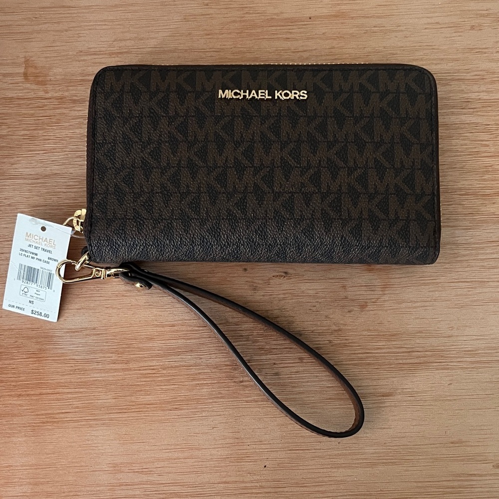 Michael Kors Dark Brown Tote and Wallet Set - Picture 6 of 7